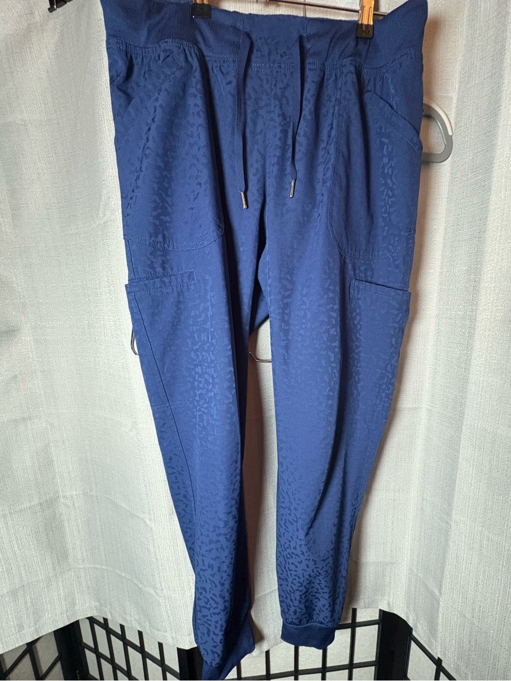 Ava Therese Navy Medical Scrub Top & Jogger Pants Set - Picture 2 of 4